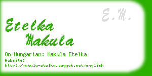 etelka makula business card